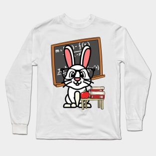 Funny Rabbit is teaching Long Sleeve T-Shirt